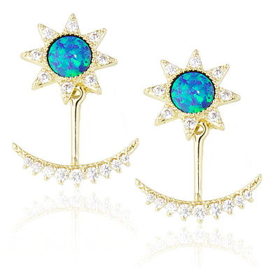 Pauline Blue Opal Earring