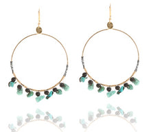 Preston GF Turquoise and Onyx earring