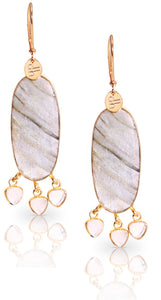 Greta Labradorite and Moonstone earring