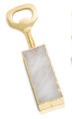 White Agate bottle opener