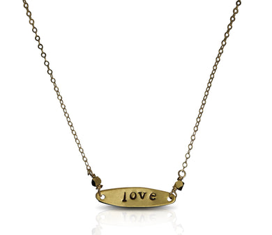 Love stamped neck