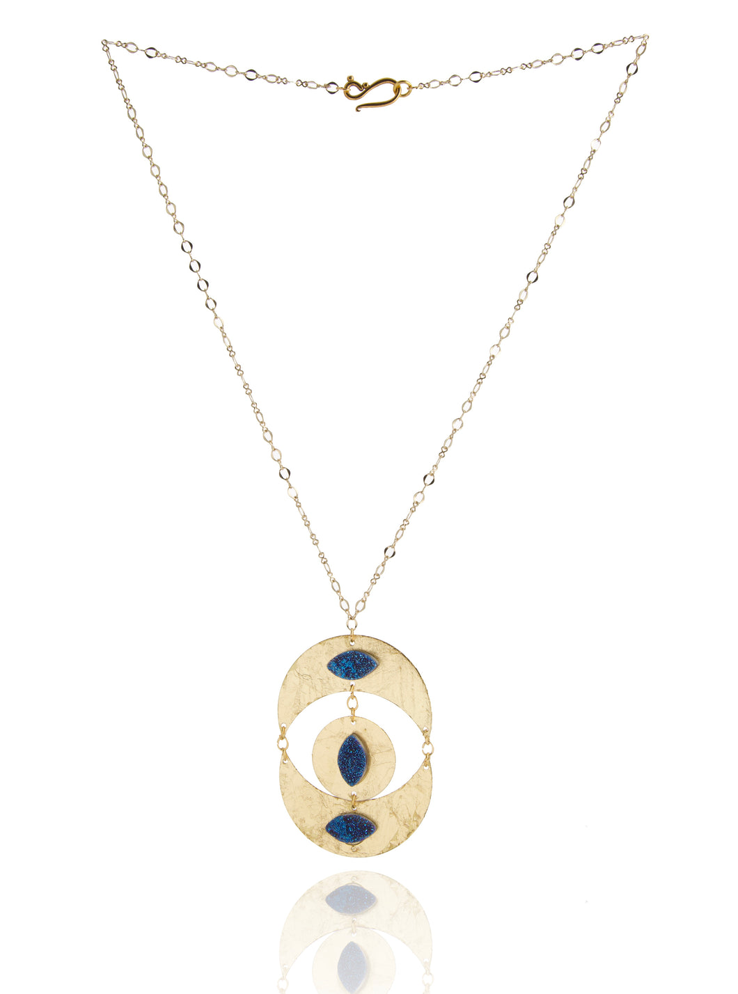 Tribus Blue Druzy Neck