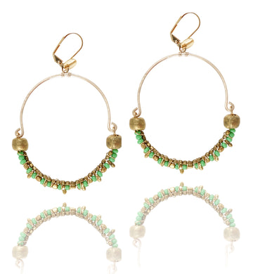 Rebecca lime earrings