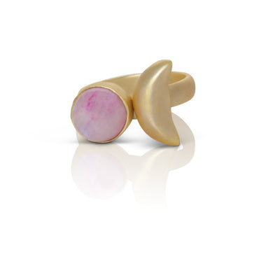 Astra light pink Opal Ring